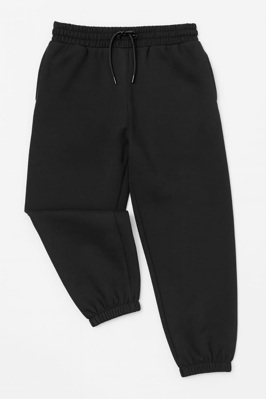 Classic Black Fleece Jogger Sweatpants